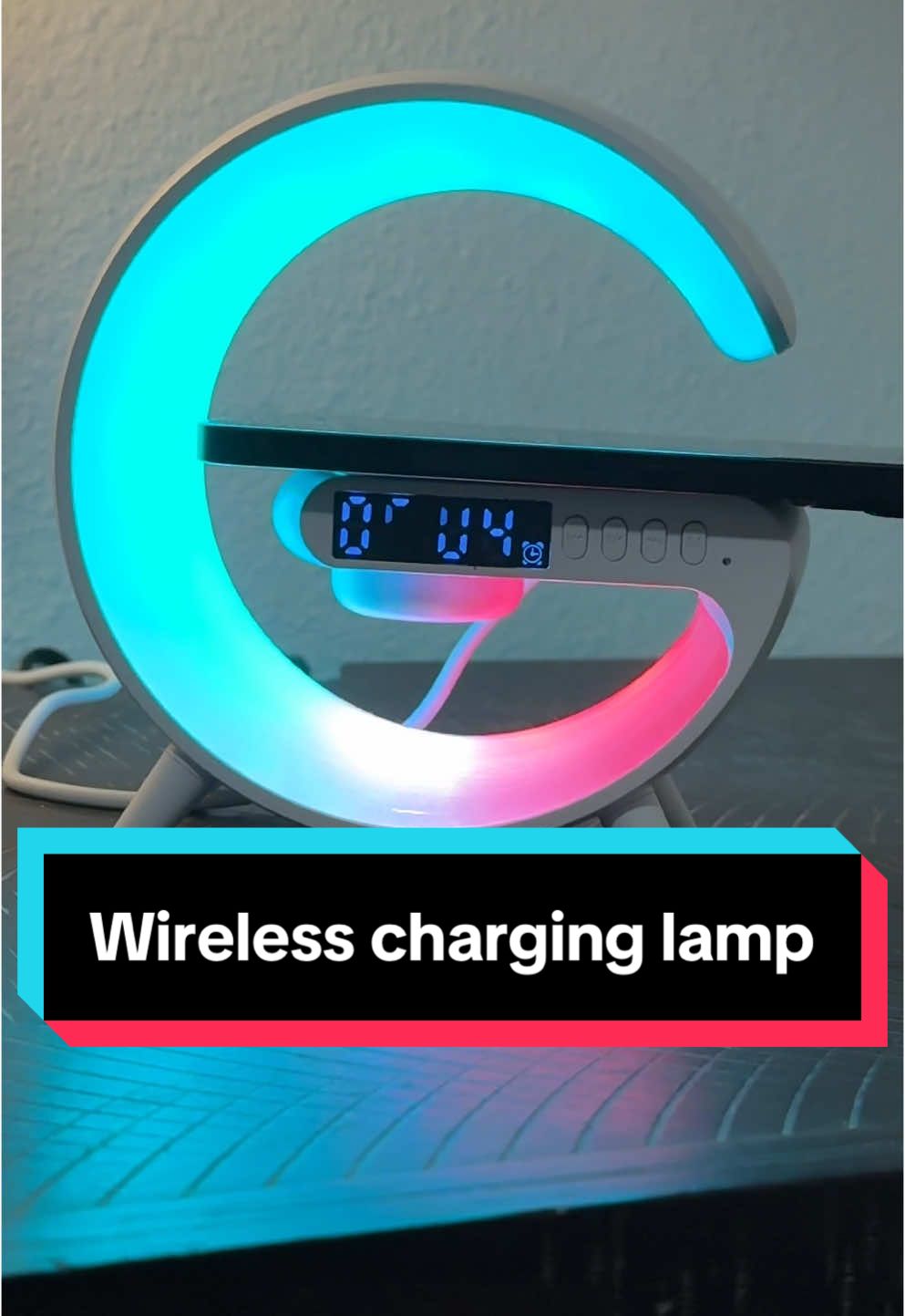 This RGB Night Light Lamp Wireless Audio Speaker/charger/ alarm clock is an excellent Christmas gift idea. #wirelesscharger #nightlight #lamp #clock #alarmclock #teengifts #multifunctionallamp #bluetoothspeaker #giftforher #giftforhim #gift #giftideas #light #giftguide #ttsdelight #ttslevelup #rgb #mademyyear #tiktokshopblackfriday #tiktokshopcybermonday #tiktokshopholidayhaul