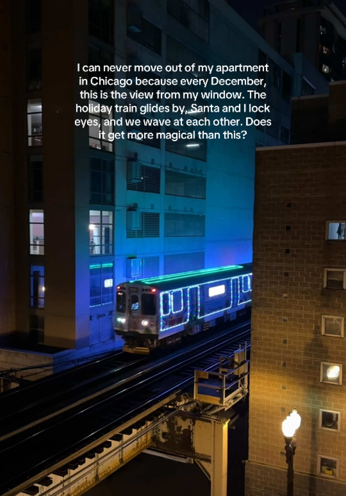 the CTA holiday train is back in Chicago! #chicago 