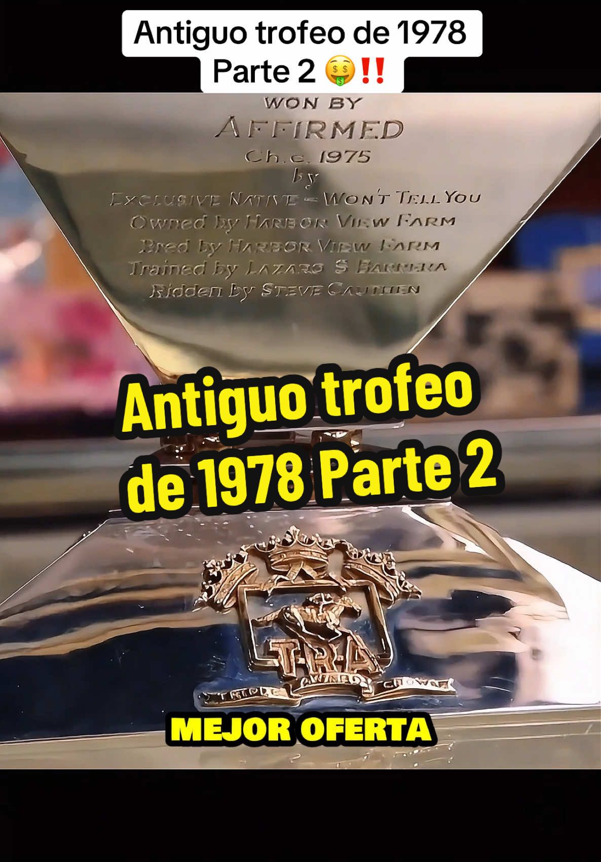 Antiguo trofeo de 1978 Parte 2 #elpreciodelahistoria #historia #antiguedades #coleccion #coleccionista #historychannel 