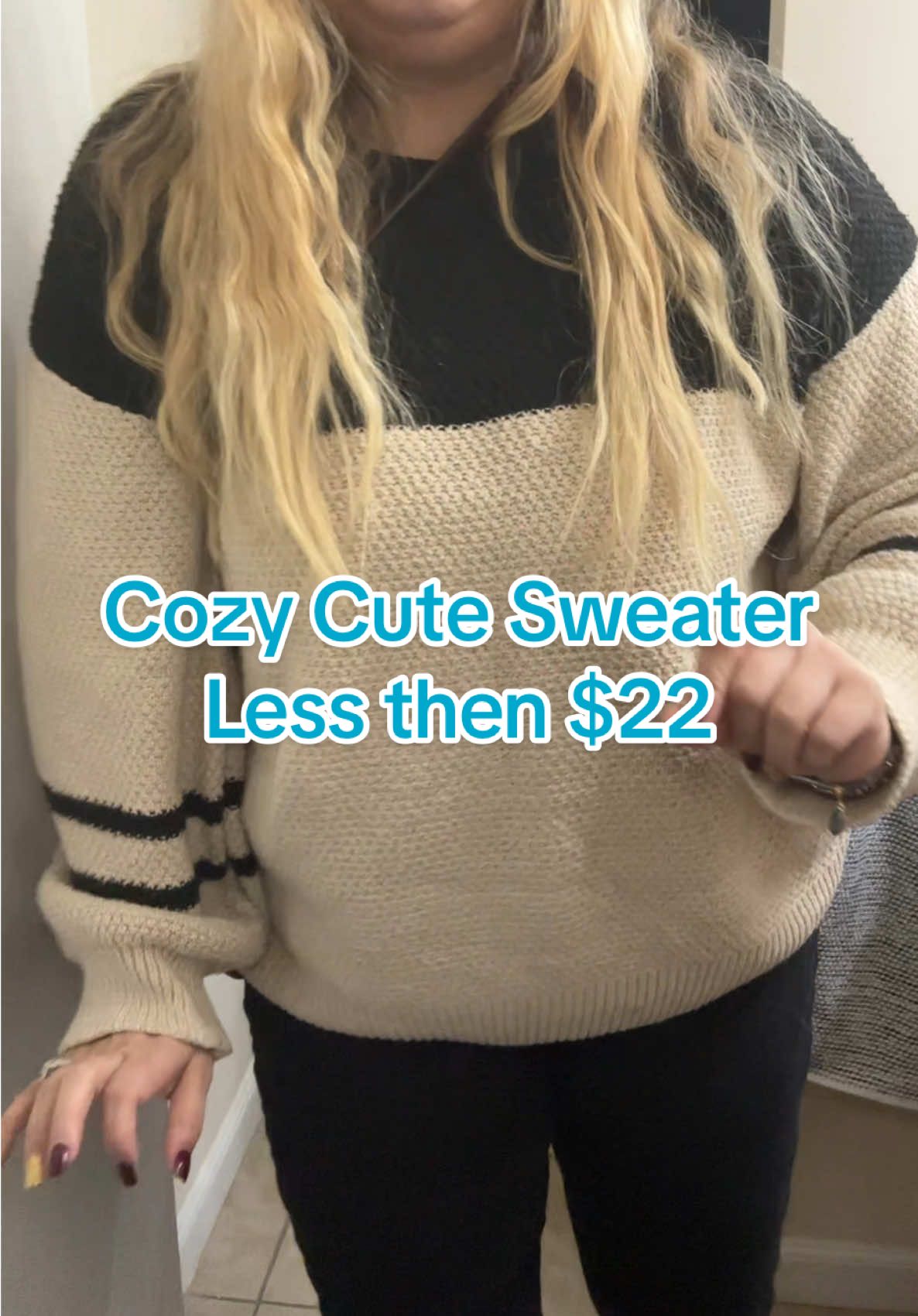 One of my favorite Sweaters to throw on and add accessories. Great quality for being auper affordable. #sweater #comfysweater #viralsweater #sweaterweather #tiktokstyle #tiktokmademebuyit #sweaterstyle #plussizefashion #plussizesweater 