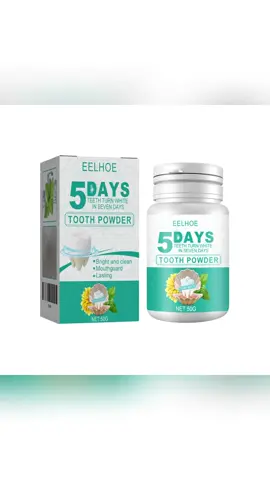 EELHOE 5 Day Whitening Tooth Powder, Clean Teeth Remove Dirt Plaque Fresh Mouth Clean Teeth Powder Oral Menthol#perfecta #Teeth Whitening #tooth #toothpaste #Teeth cleaning