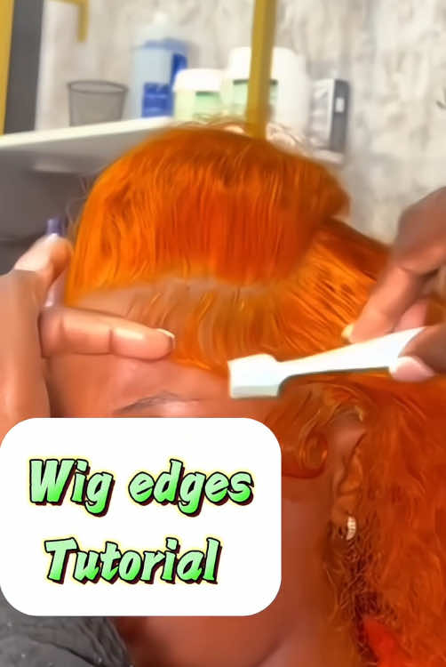 #babyhairtutorials #wigedges #edgeslaid #edgetutorial #wigtutorials #gluelesswiginstall #frontalwiginstall #lacewigs #humanhairwigs 