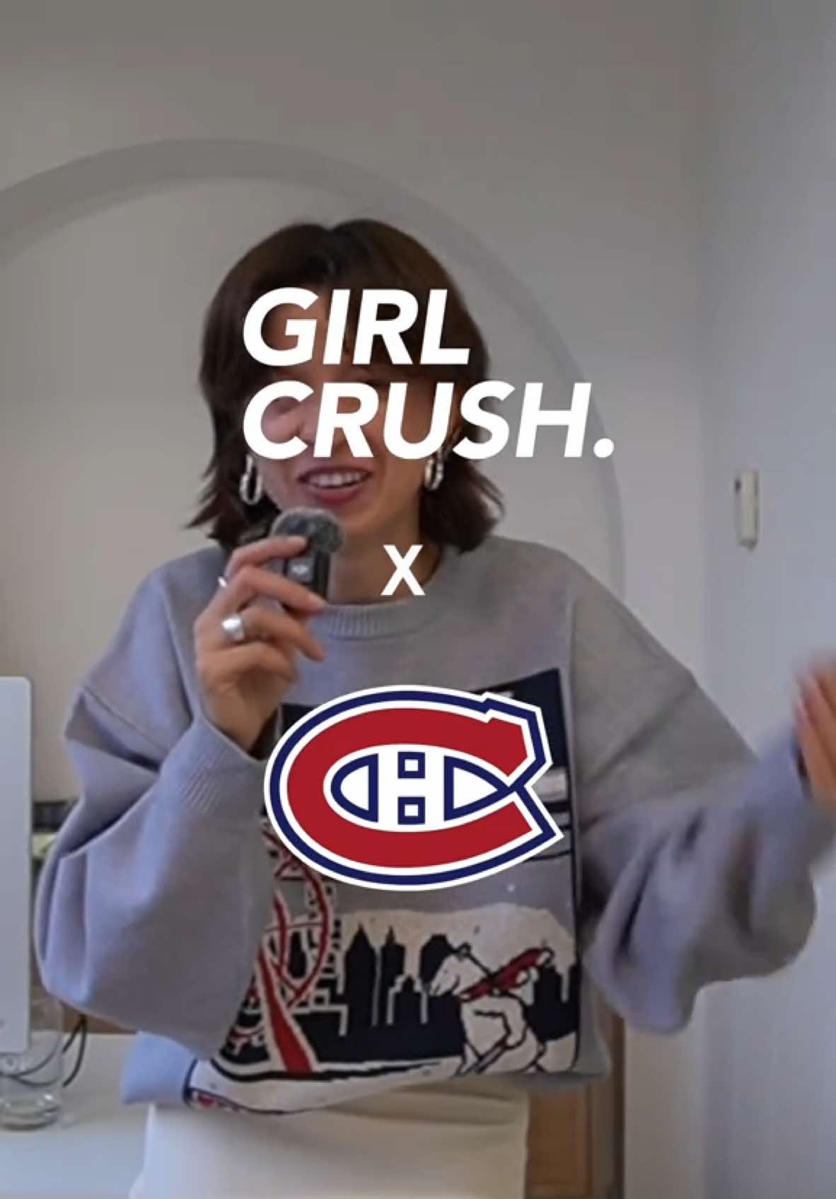 PINCEZ-MOI QUELQU’UN!!! GIRL CRUSH x LE CANADIEN DE MONTRÉAL😭😭😭 #girlcrush #hockey #canadiens #canadiensmtl #tricolore 