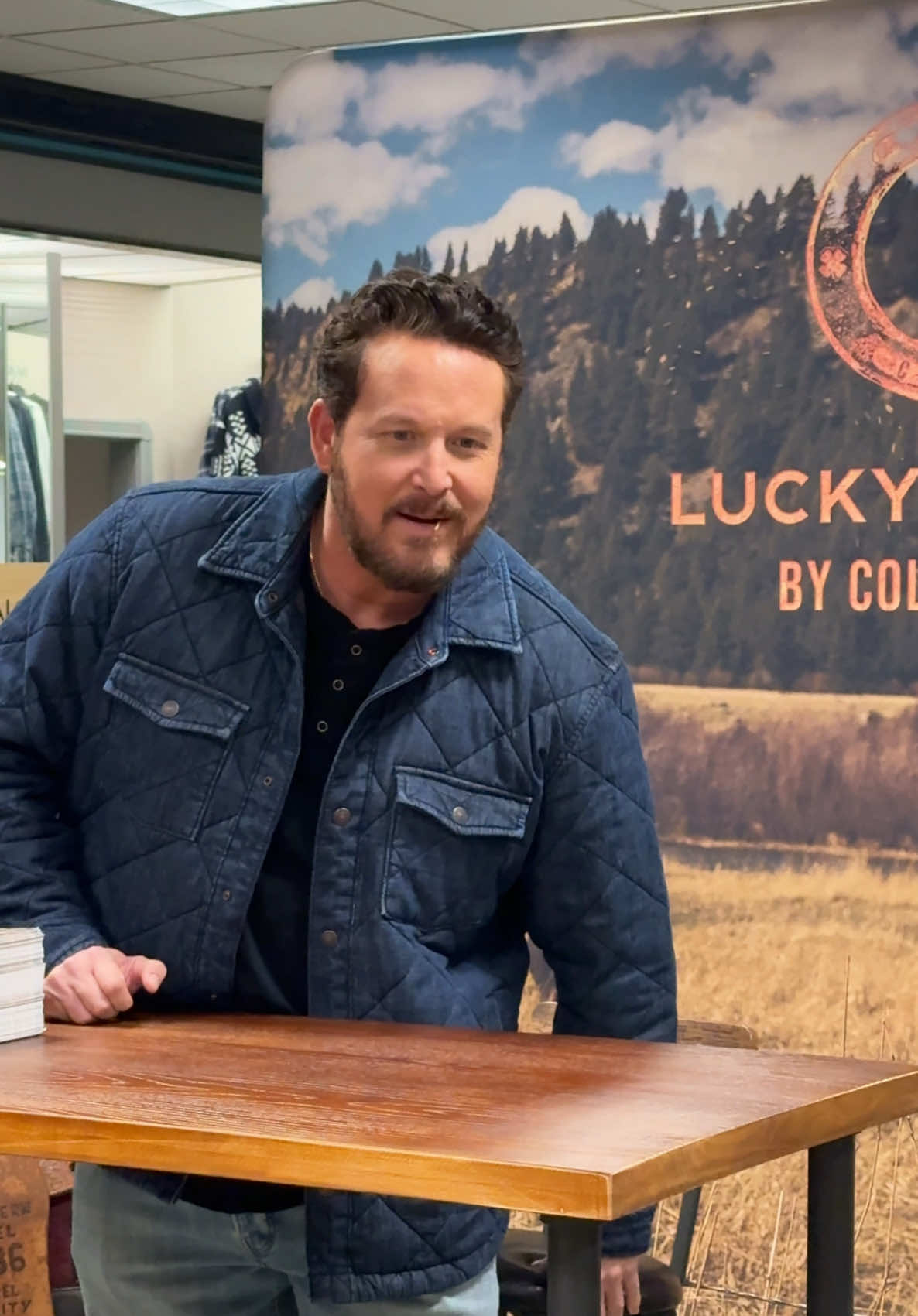 Cole Hauser from @Yellowstone for @Lucky Brand at @Dillard’s at CoolSrings Galleria in Franklin Tennessee. #colehauser #yellowstonetv #yellowstonefans #rip #ripwheeler #ripandbeth #lucky #luckybrand #dillards #nashville #nashvilletn #nashvilletennessee #franklin #franklintn #coolspringsmall #coolspringsgalleria 
