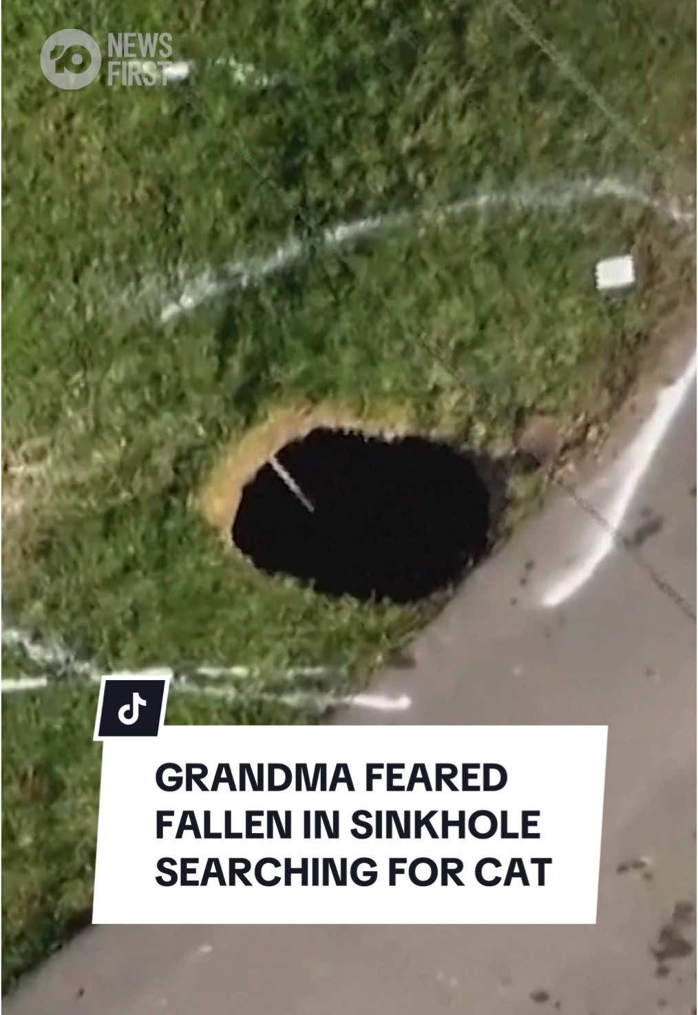 A search and rescue operation is underway to find a missing woman who may have fallen into a 30-foot sinkhole in Pennsylvania while looking for her cat. Police said it appears the hole was most likely created during the time 64-year-old Elizabeth Pollard was walking around Unity Township. The woman’s 5-year-old granddaughter was found safe in a car nearby. The woman’s family called police around 1am on Tuesday to report that she had not been seen since going out on Monday evening to search for her cat, Pepper. #10newsfirst #pennsylvania #sinkhole #rescue 