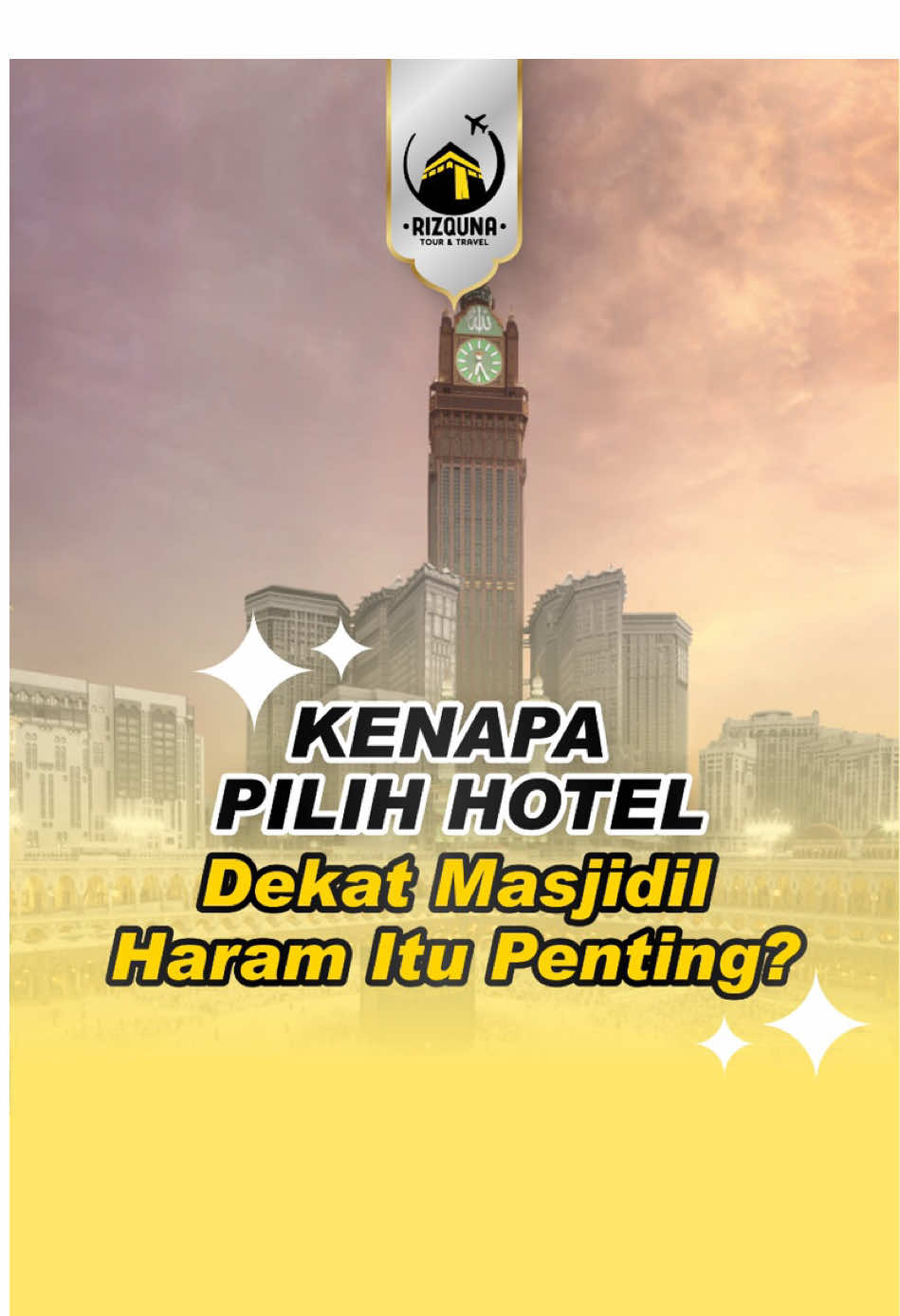 🏨 Makin Dekat, Makin Berkah! 🕋 Pernah kebayang nggak, gimana rasanya hanya perlu 5 menit jalan kaki untuk sampai ke Masjidil Haram? Bukan cuma soal kemudahan, tapi juga peluang ibadah yang lebih maksimal dan khusyuk. Jadi, nggak heran kan kalau hotel dekat Masjidil Haram jadi favorit banyak jamaah? Karena setiap langkah kecil bisa jadi peluang besar untuk lebih dekat dengan-Nya. 🌟 📩 Mau rasakan pengalaman luar biasa ini? Hubungi Rizquna sekarang dan wujudkan perjalanan umroh impianmu! 💌 ___  Info lengkap: 📞 0888-8085-151 (WA)  #Rizquna #Umroh12Hari #Mekkah #Madinah #umrohhemat #umrohkeluarga #umroh #umrah #paketumroh #umrohmurah #umrohterpercaya #umrohplus #umrohindonesia #umrohreguler #umrohamanah #umrohsunnah #umrah 2024 #UmrohNyaman #RizqunaUmroh #MasjidilHaram