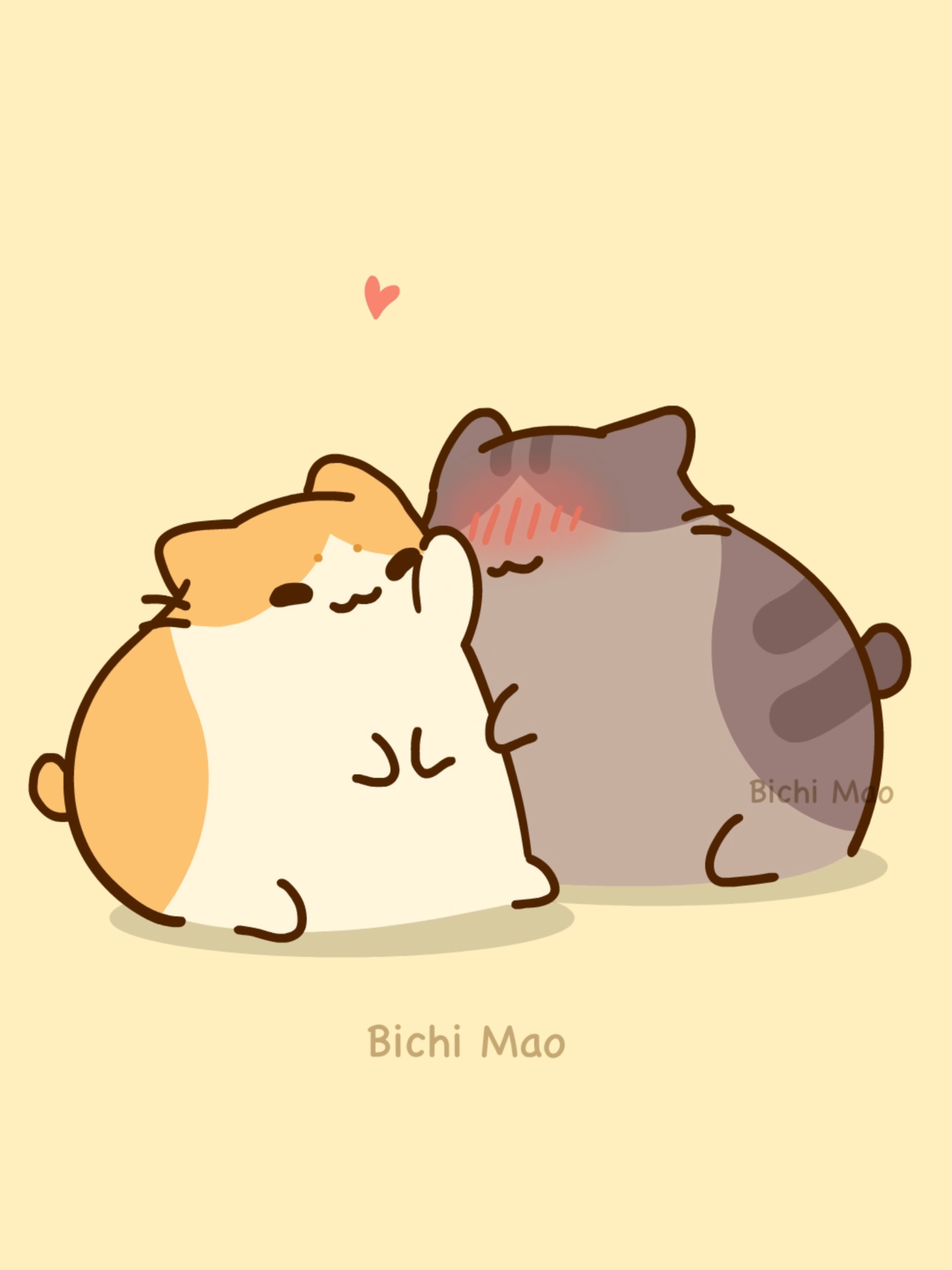 Mua mua💕💕 #bichimao #cuteanimation #hottrend #couplememe #kawaii #catsoftiktok #couplememes