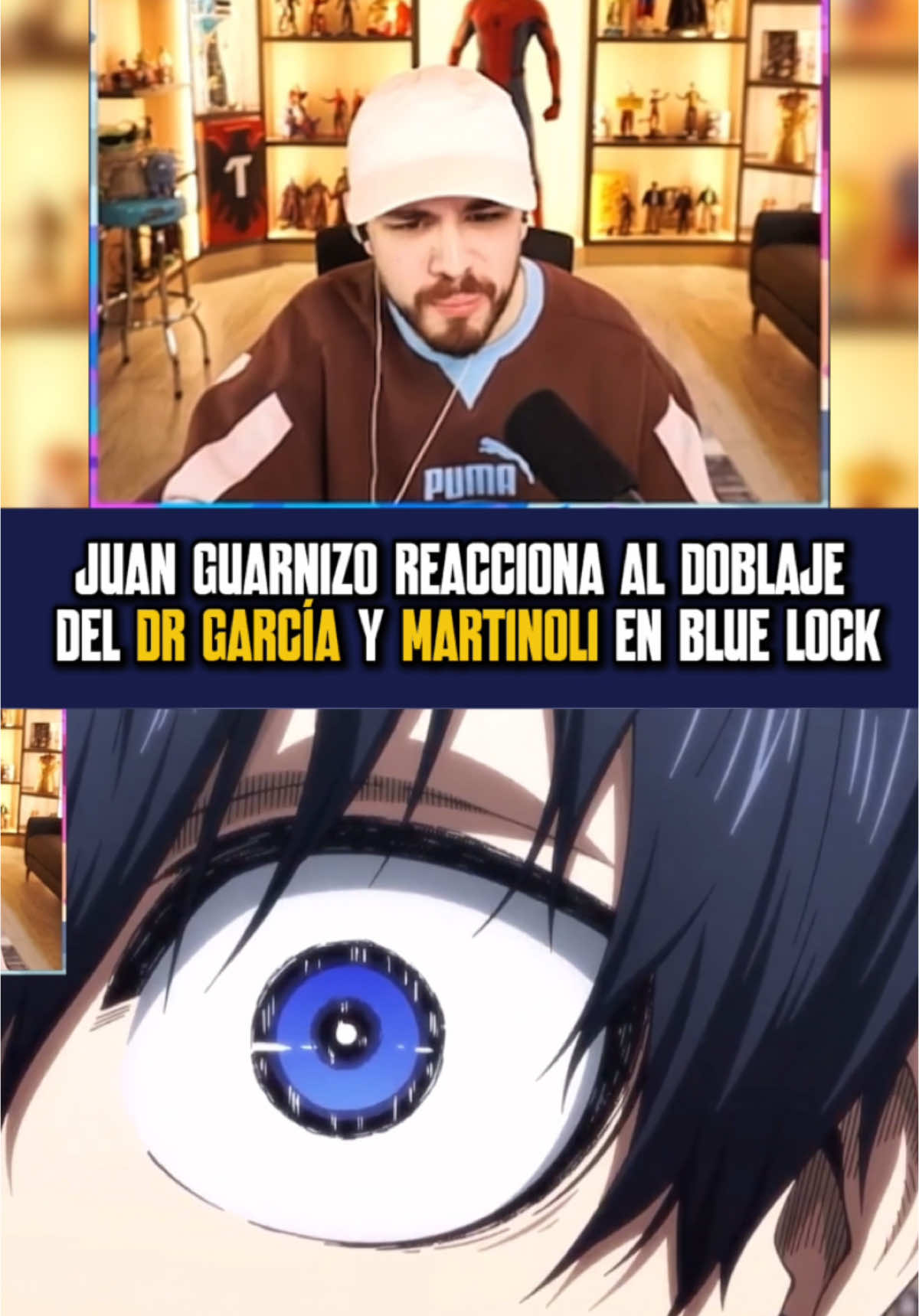 JUAN GUARNIZO REACCIONA AL DOBLAJE DEL DR GARCÍA Y MARTINOLI EN BLUE LOCK @JuanSGuarnizo #juansguarnizo #drgarcia #martinoli #bluelock #futbol #anime #fyp #parati #longervideos 