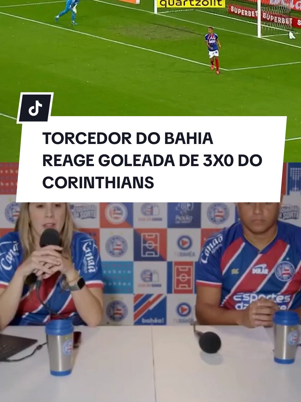 TORCEDOR do BAHIA REAGEM a CORINTHIANS 3X0 BAHIA 🎥 . . #corinthians #corinthiansxbahia #bahiaxcorinthians #goldoyurialberto #goldomemphis #goldodepay #memphisdepay #rivalidadefc #react #futebol #corinthianshoje 