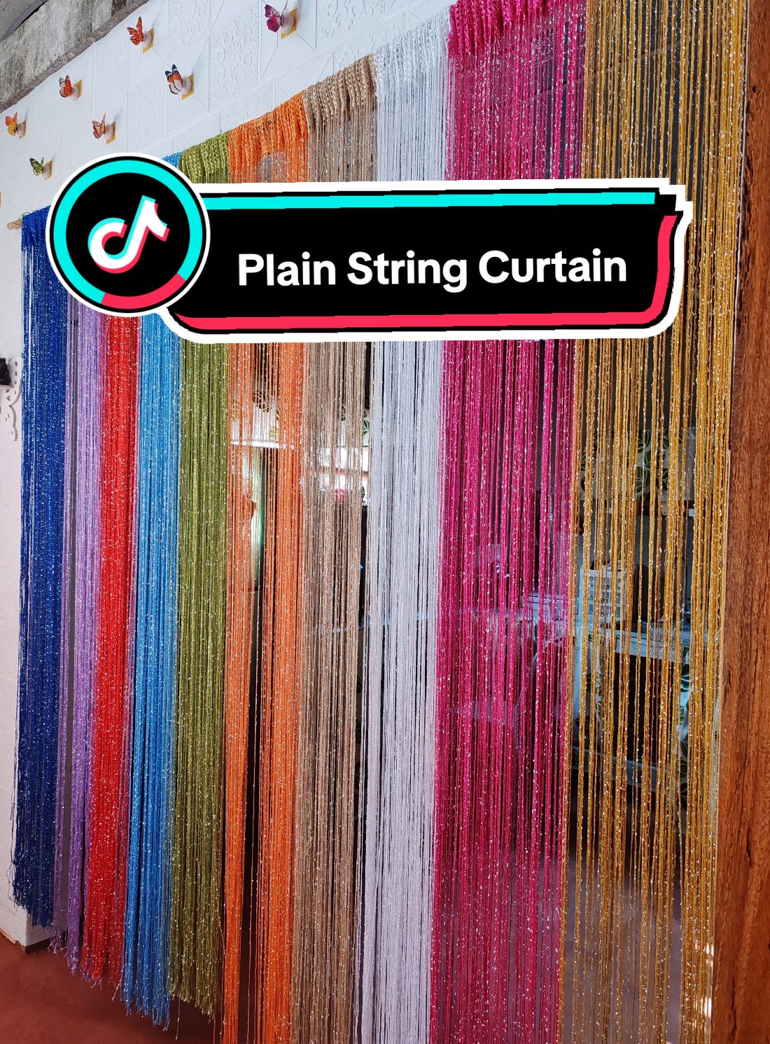 #ad Replying to @frince659 Click nyo po basket jan sa baba para mkapag Check out kau pili n lng po kau ng gusto nyong kulay. #stringcurtain #curtain #homedecor #TikTokShop #fyp 