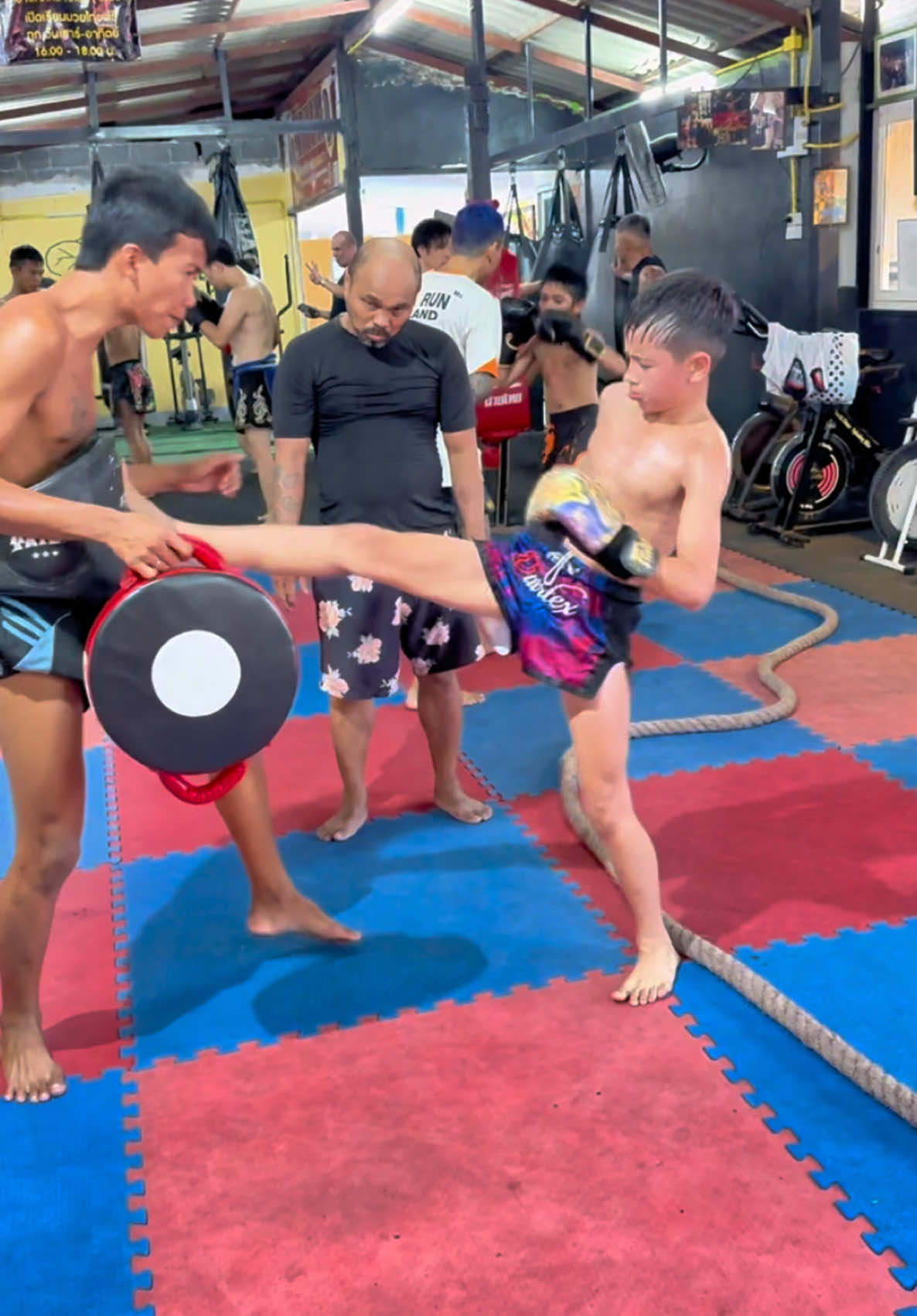 ภาพรวมการฝึกมวยไทย 🔥🥊🇹🇭. #มวยไทย #นักสู้