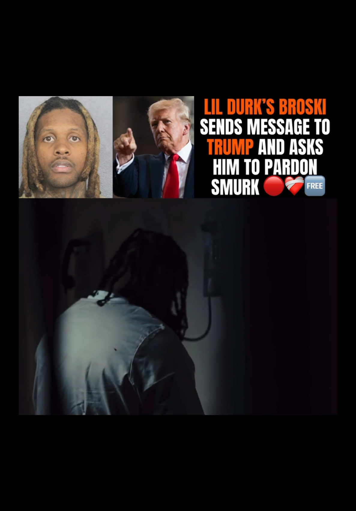 Lil Durk’s Broski Bruh Bruh Drops “Free Smurk” Where He Asks Donald Trump To Pardon Smurk ❤️‍🩹🙏🏽 #lildurk #smurk #freesmurk #freelildurk #otf #indiaroyale #foryou #foryourpage #fyp 