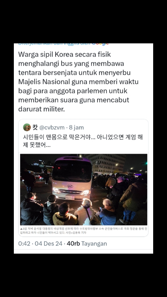 Korea Darurat Militer (Part 4). Rakyat dan DPR kompak melawan kesewenangan presiden Yoon. #korea #tiktoknews #youthofmay #kdrama #info #daruratmiliter #wamil #laguviral 