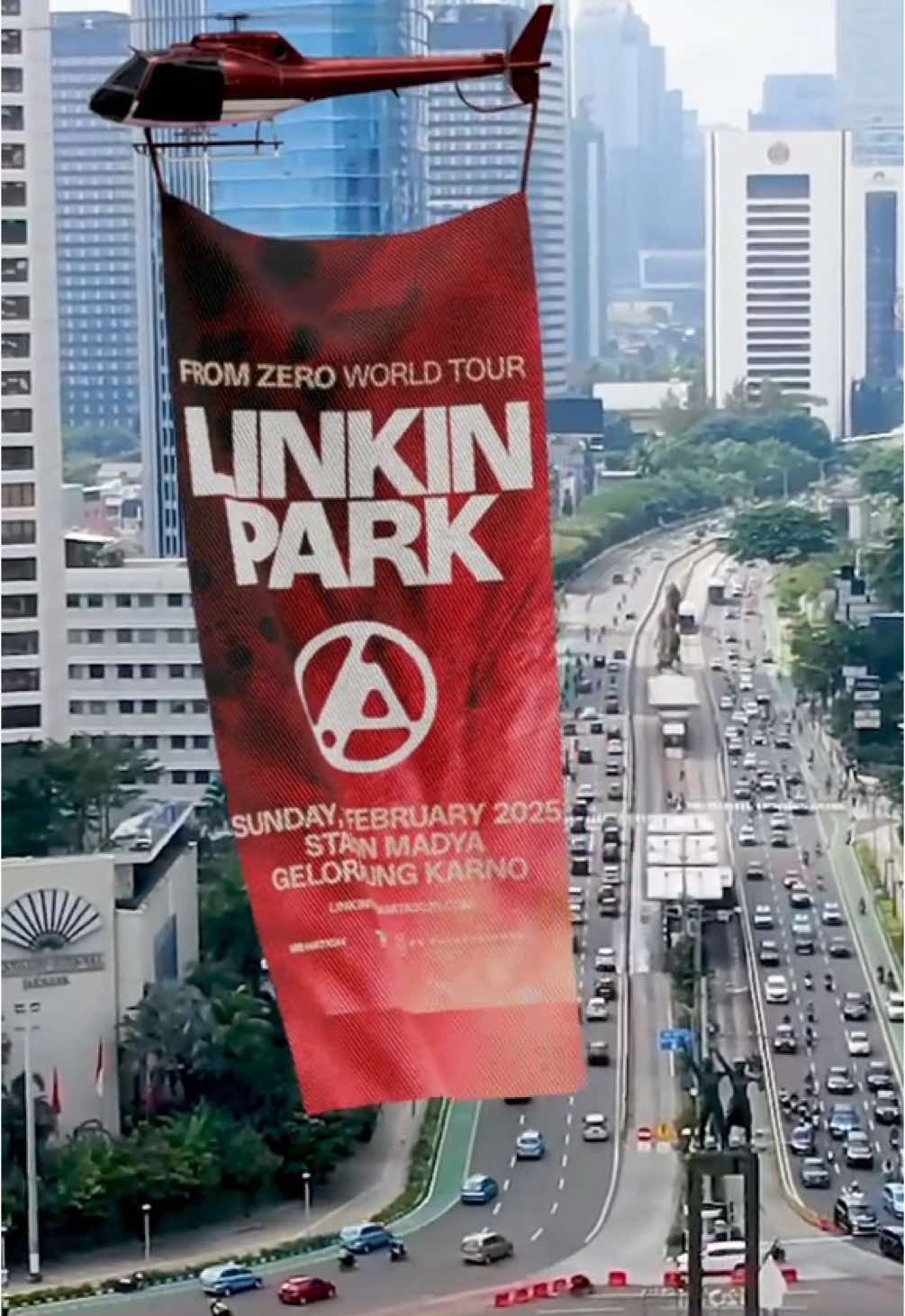 @Linkin Park is taking over our beloved city. Don’t miss your chance to see them live in their ONLY Southeast Asia show ❤️‍🔥! Get your tickets only at http://linkinparkinjakarta2025.com #LINKINPARK #LINKINPARKinJakarta2025