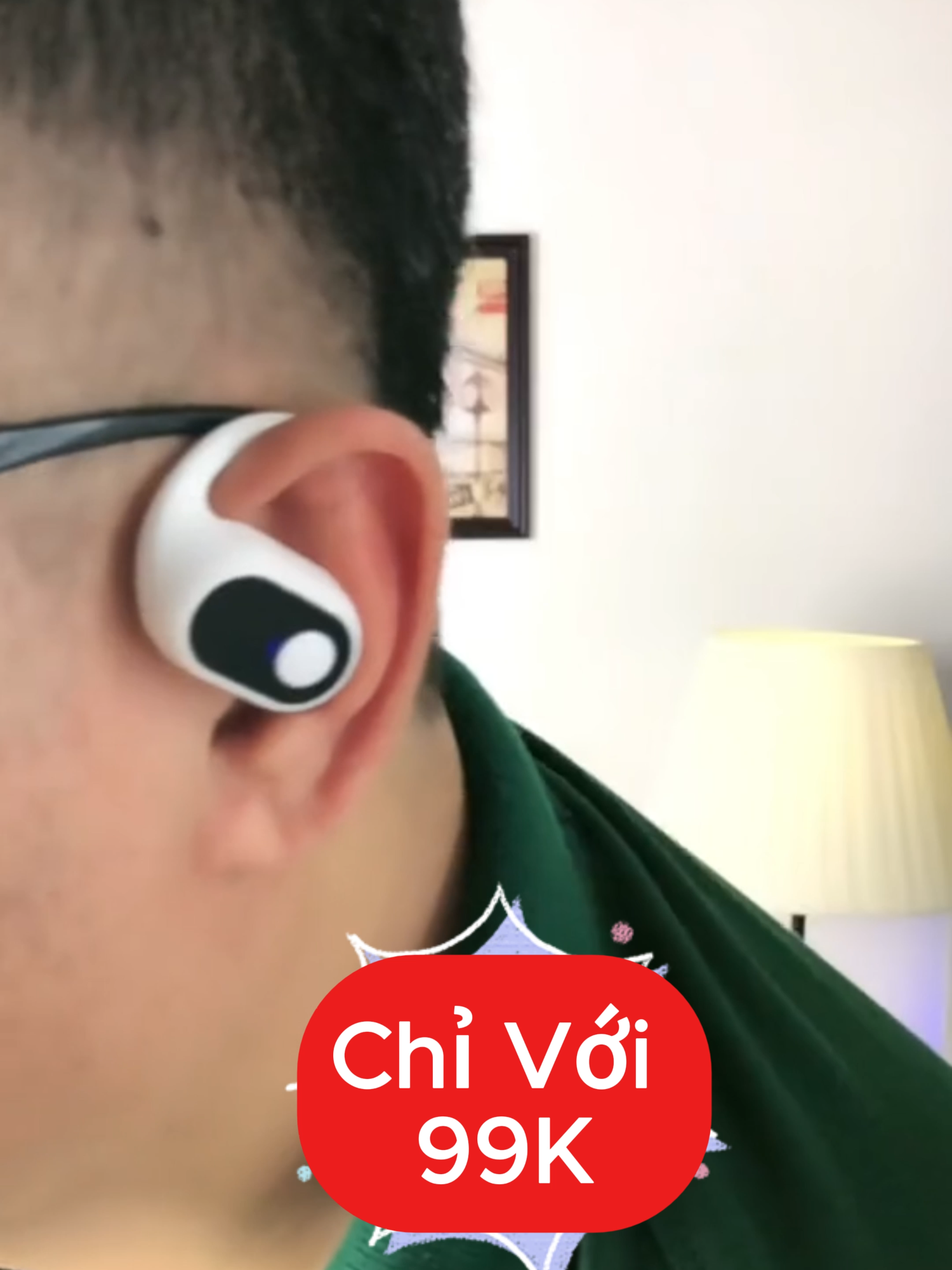 Tai Nghe Bluetooth êm tai, âm thanh to rõ, chống nước, pin trâu, đàm thoại - Giảm Giá 50% =>>