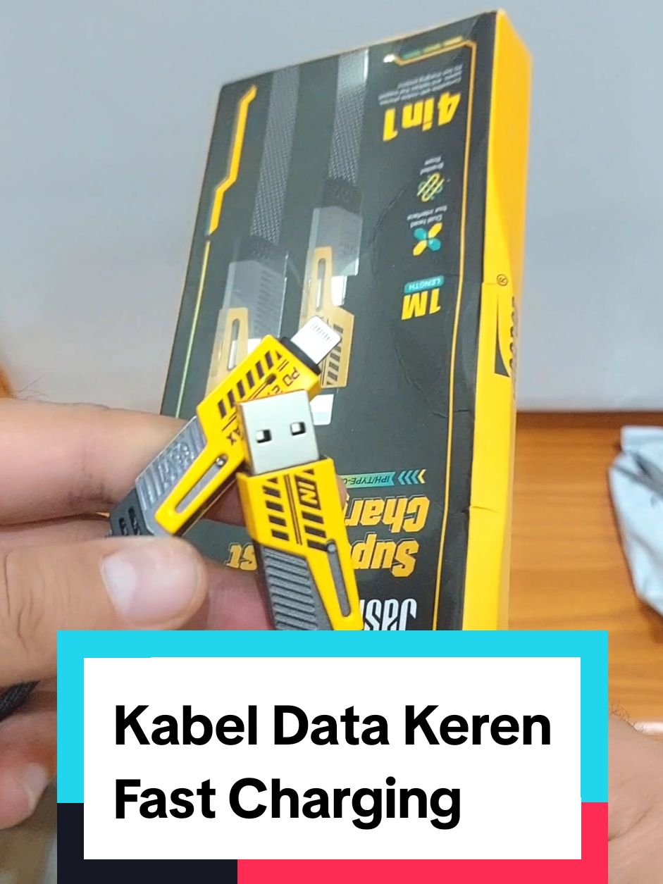 Kabel Data Fast Charging 4 in 1 Premium Jaspan Jk-06 #kabeldata #fastcharging 