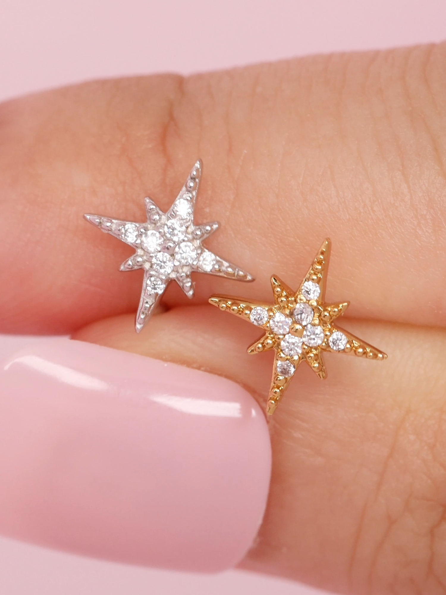 Catch the sparkle of the stars ✨🌟 Dazzle your way with our celestial star earrings! 💫 #earrings #earringslovers #piercinglovers #earringinspo #dazzle#dreamy #daintyjewelry  #stars #comfort #popular #musthave #trending #style #goals #sparkle #jco #jcojewellery