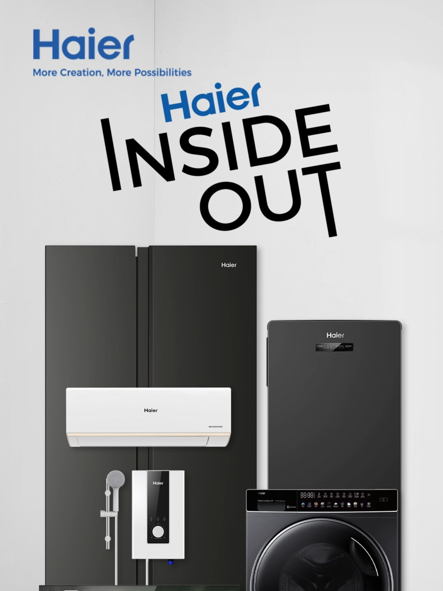 Haier Inside Out! หลากหลายอารมณ์ แต่รวมเป็นหนึ่งเดียวกัน 🤩🥳🥶😆😇😊😃 กับเครื่องไช้ไฟฟ้า Haier ที่ตอบโจทย์ทุกความต้องการการใช้งาน เข้ากันได้กับทุกไลฟ์สไตล์ของคุณ 💙 #Haier #HaierThailand #HaierMoreCreationMorePossibilities #Team_Haier #HaiHack