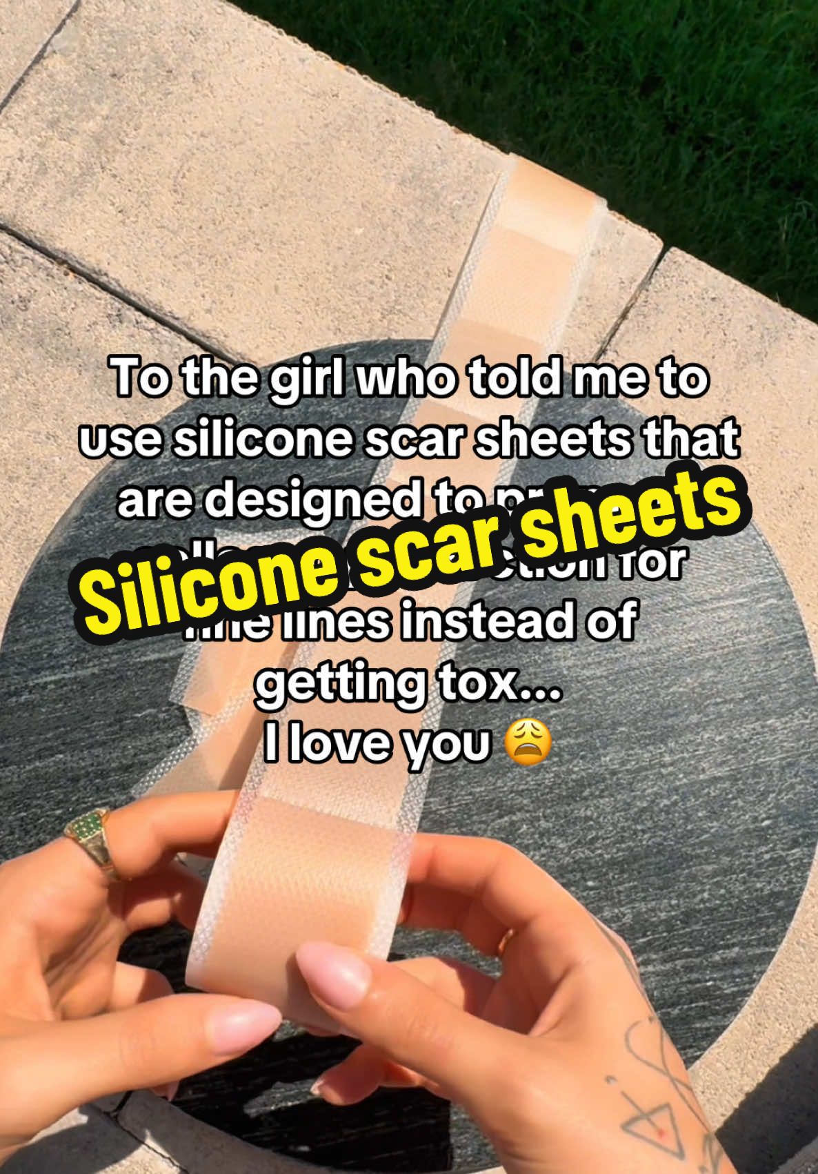 Silicone scar tape for fine lines >>> The best thing tiktok has taught me #skincare #facetape #antiaging #baddieonabudget #wrinkles #scar #tiktokshopcybermonday silicone scar sheets tagged from tiktok shop