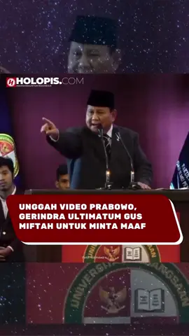 GUS MIFTAH DIULTIMATUM! Partai Gerindra lewat akun Instagram resmi menyatakan apa yang dilakukan Utusan Khusus Presiden Bidang Kerukunan Beragama dan Pembinaan Sarana Keagamaan, Gus Miftah kepada penjual es di sebuah acara pengajian, tak sesuai ajaran Presiden Prabowo Subianto.  Atas dasar itu Gerindra mendorong Miftah meminta maaf atas ucapannya yang dianggap sebagian kalangan telah menghina seorang penjual es.  Menurut Anda? #gusmiftah #gerindra #prabowo #presidenindonesia #videoviral