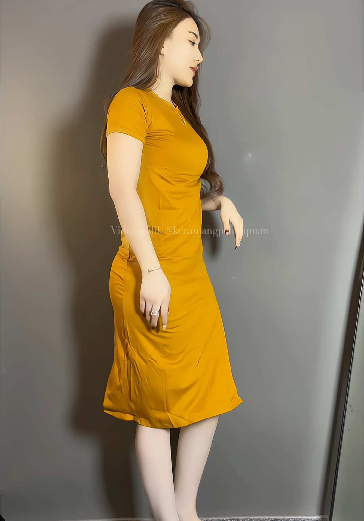 Dress 40rb warna mustard#dressmurah #outfitmurah #outfitceweksimple #outfitsimple 