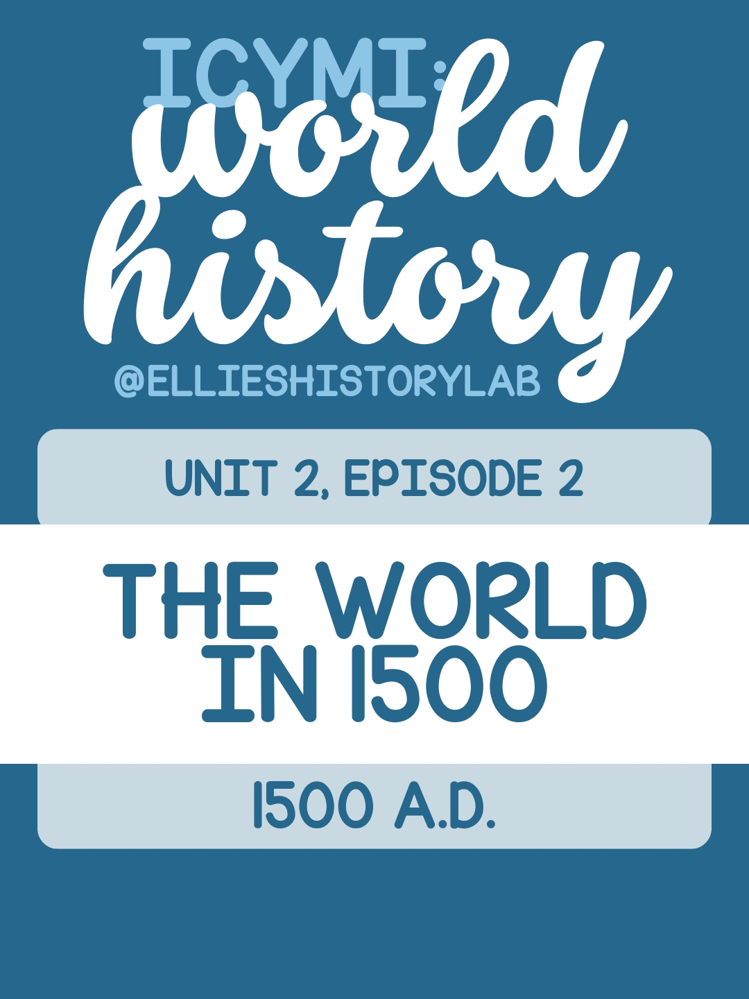 World History, Episode 7: What was the world like in 1500?  #history #historytiktok #historytok #historybuff #historytime #americanhistory #tiktokhumanitiescampaign #didyouknow #LearnOnTikTok #learning #learnwithtiktok #teacher #teachersoftiktok #teachers #fyp #europe #asia #americas