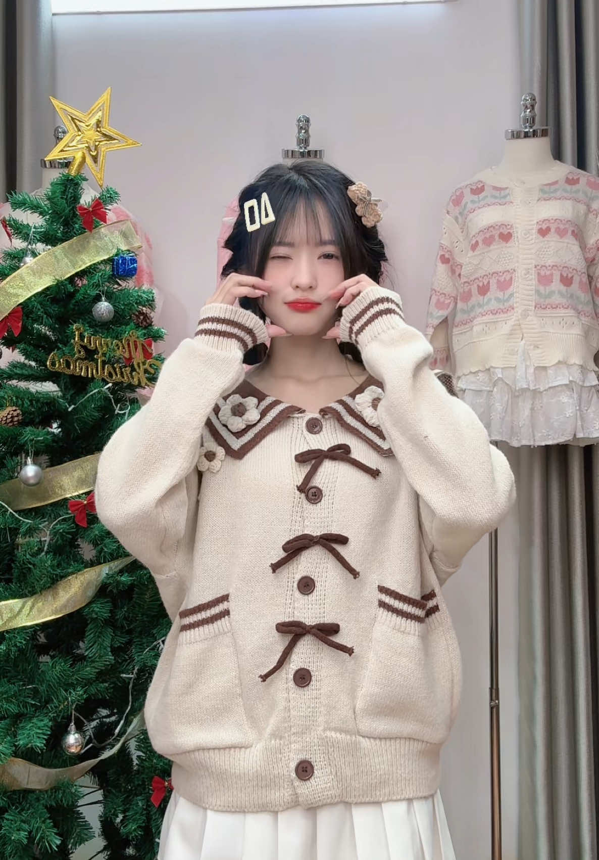 Áo len dệt kim cute quáaa ☃️❄️✨🌿💫🌈😍 #tet2025🥰🧨 #viraltiktok #kozoda #viralvideo #xh #merrychristmas #noel #giangsinh2024 