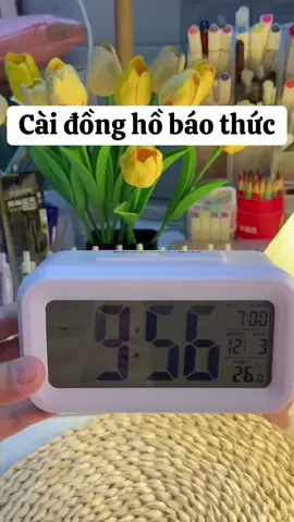 Chi tiết cách cài đồng hồ báo thức #dongho #donghobaothu #vanphongpham #colorfulshopvpp #colorfulshop2021 