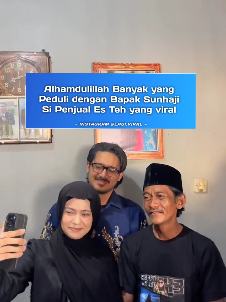 Alhamdulillah banyak yang peduli dengan Bapak Sunhaji si penjual Es Teh yg viral di becandaain Gus Miftah Reposted from IG/agung_prabowo12 #LagiViral