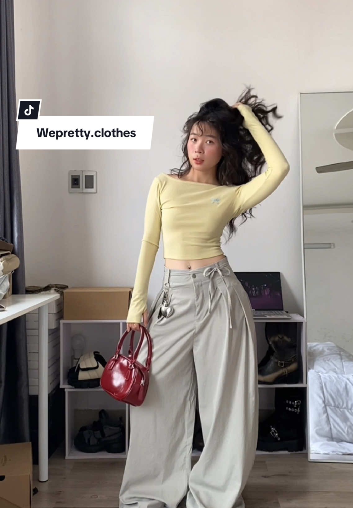 Basic mà tôn dáng xinh lém 💖 @Wepretty Clothes | #pandaah20 #weprettyclothes #wepretty #aotaydai #OOTD #fyp #phoido #outfit 