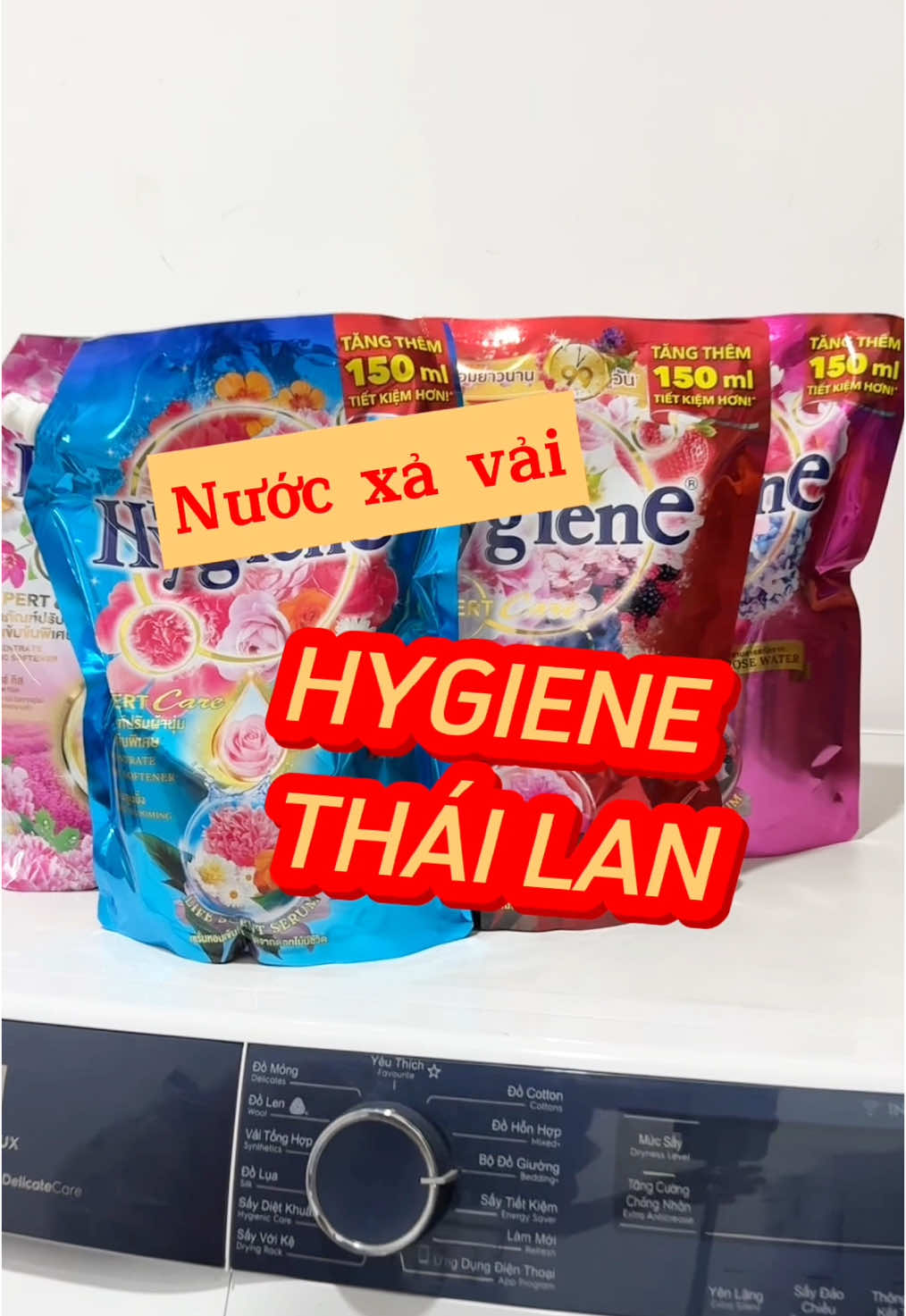 Nước xả vải Hygiene Thái Lan đồng loạt được tăng thêm 150ml lên 1l3 #nuocxavaihygiene #nuocxavai #nuocxavaithailan #hygiene #tydomart #BozzanoMission 