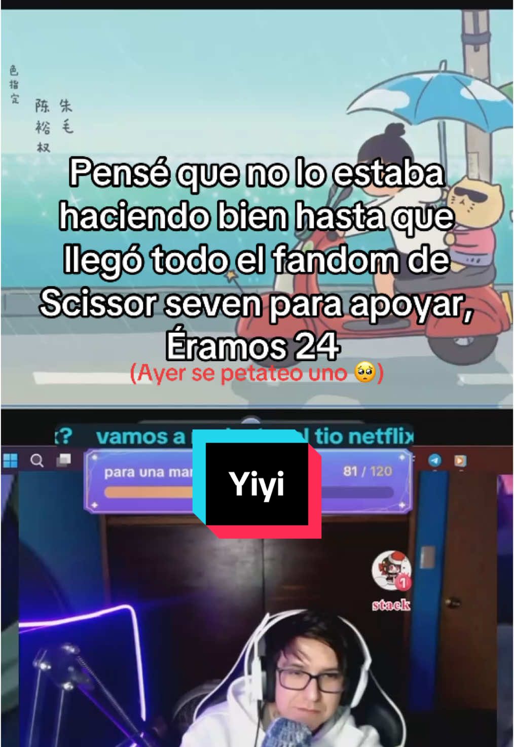 Pense que nadie veria mis streams🥹 #scissorseven #parati 