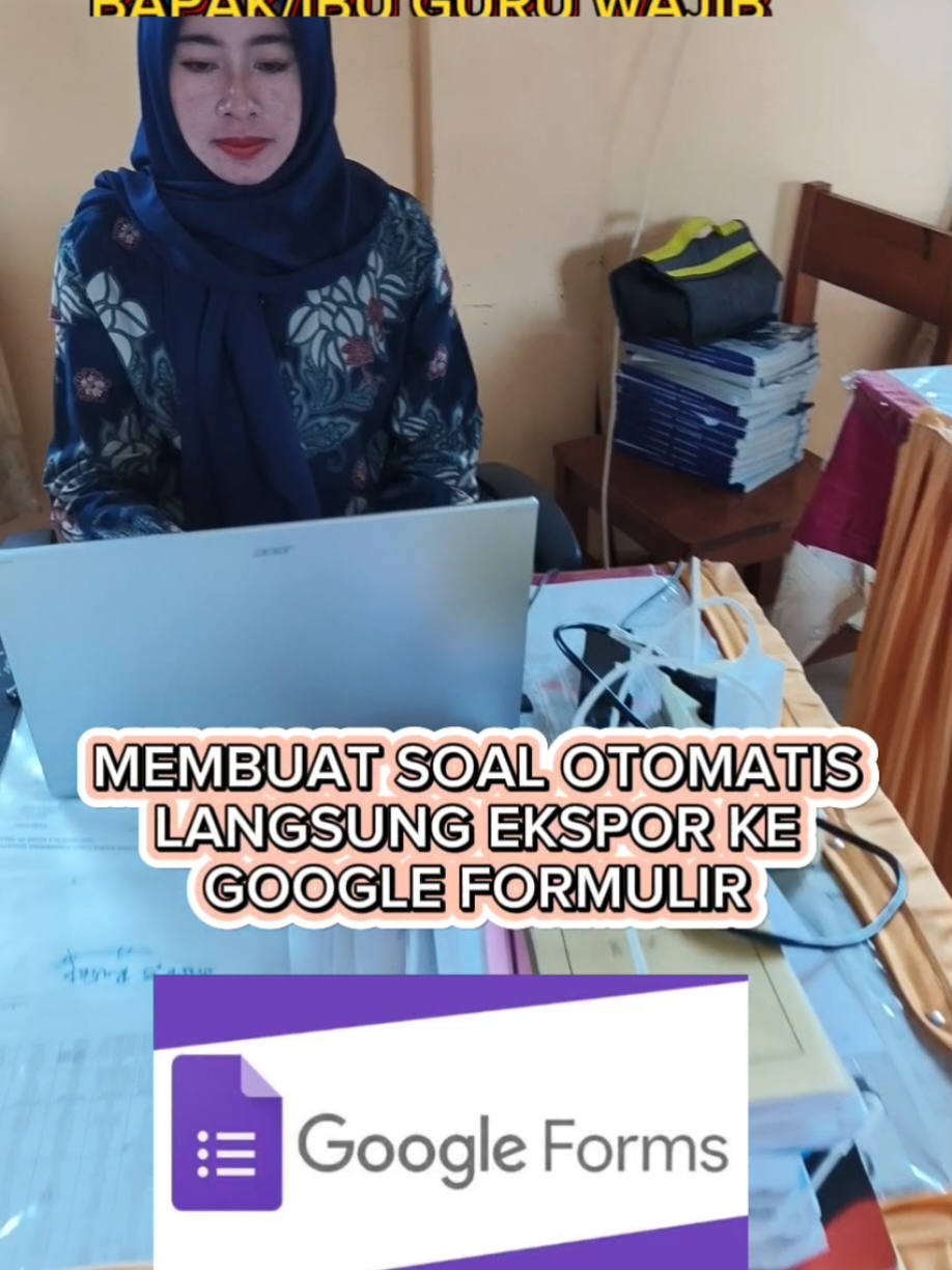 wah buat soal bikin pusing dan harus ekspor ke google forma, wah ini ada trik mudahnya..  #guruhebat  #mediapembelajaran  #guruindonesia  #fyp 