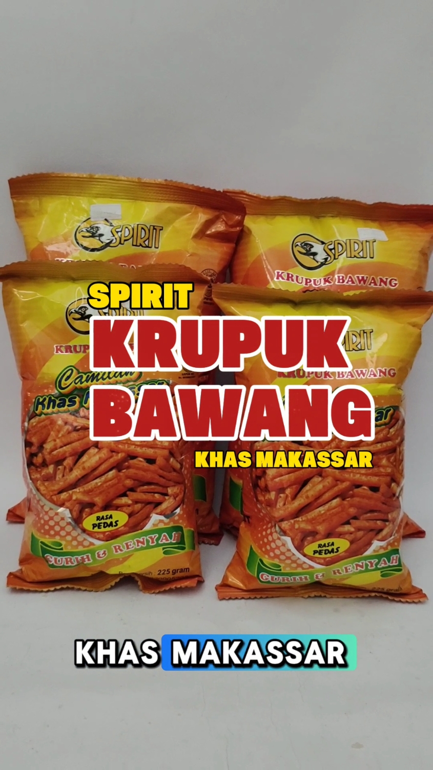 KRUPUK BAWANG KHAS MAKASSAR #kingsnack#cemilan#krupukbawang#gurih#enakbangettttttt🤤🤤 #makassar