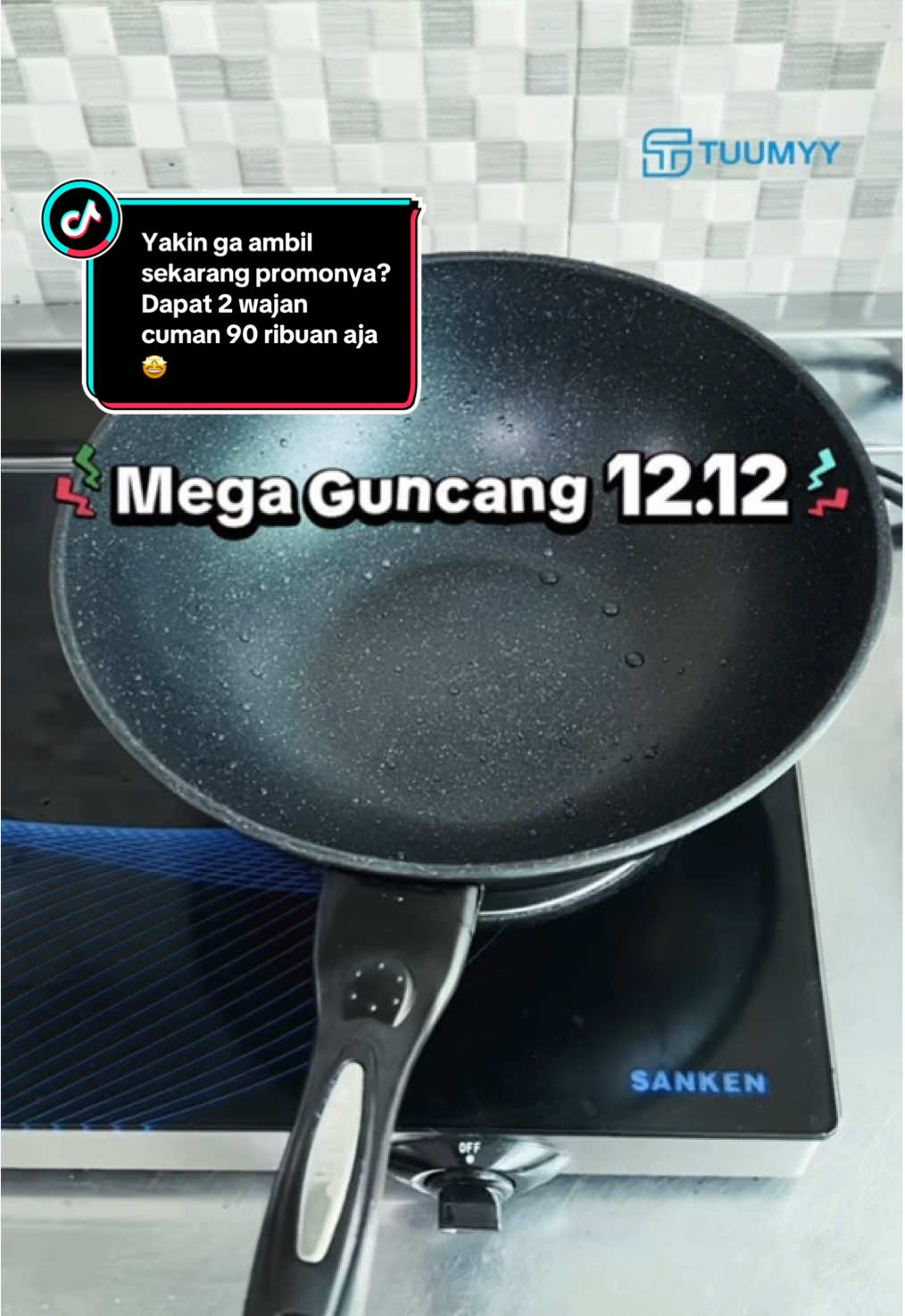 Yakin ga ambil sekarang promonya? Dapat 2 wajan cuman 90 ribuan aja🤩#tuumyyindonesia#wajanmurah#wajanantilengket#wajanbatumedis#fyp#belilokal#megaguncang1212  