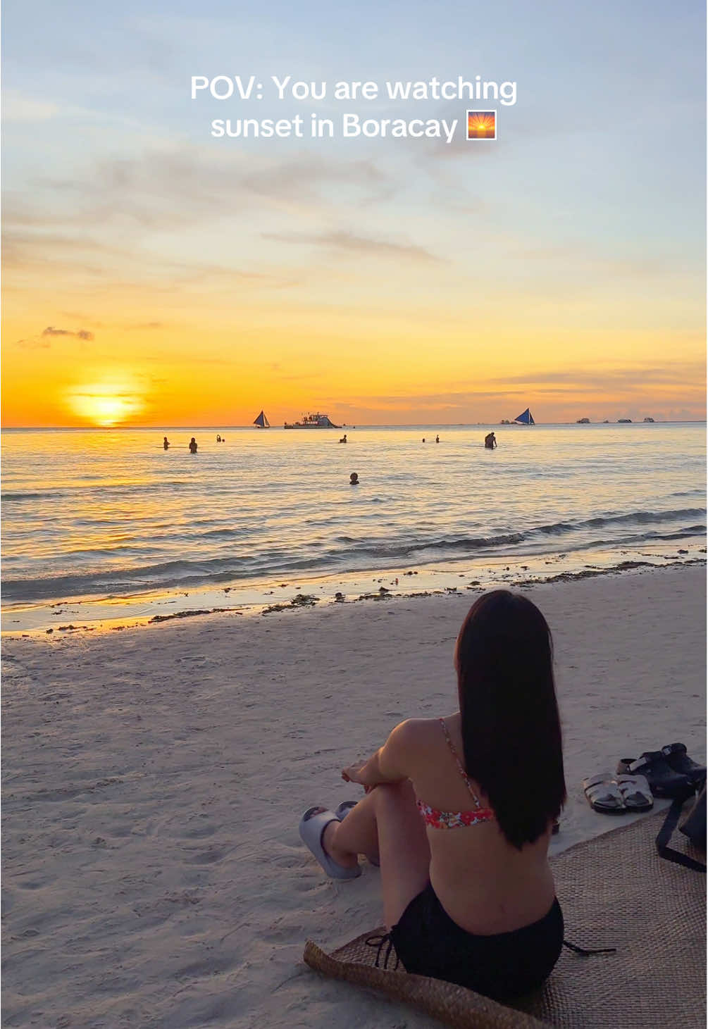 Boracay sunset hits different 🌅 #Boracay #boracayisland #boracaysunset #sunset #foryoupage #fyp 