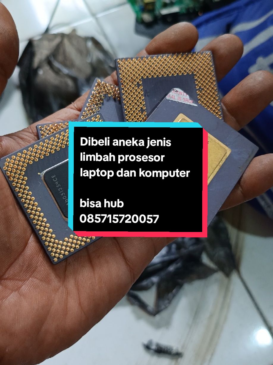 DIBELI ANEKA  MACAM JENIS LIMBAH PROSESOR #limbah #rongsok #prosesor #laptop #komputer #gold #lebur #emas #micron #usaharongsok #viral #fyp 