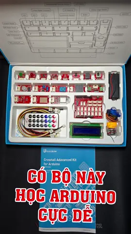 Không biết gì cũng dễ dàng học lập trình Arduino khi có bộ này. Crowtail Advanced Kit for Arduino