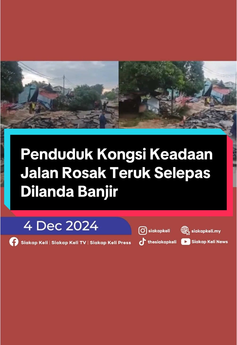 Semoga dipermudahkan segalanyaaa #TrendingNewsMalaysia #BeritaDiTikTok #NewsAtTikTok #banjir #jalan #rosak #2024 #kelantan 