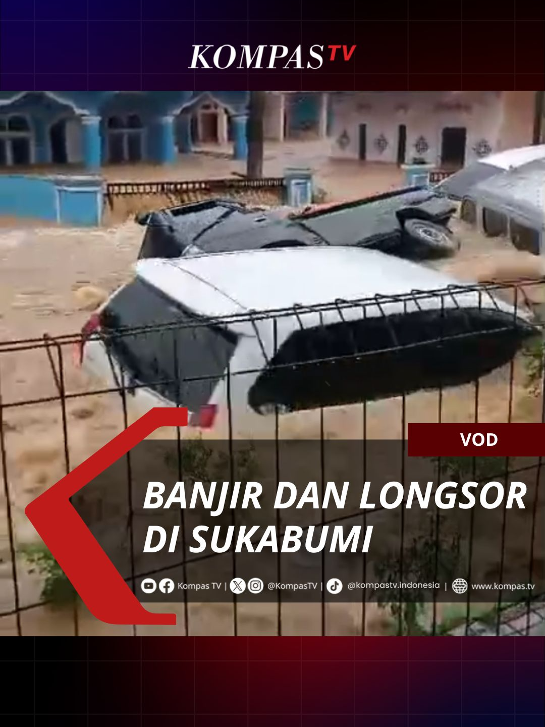 Banjir bandang melanda Kabupaten Sukabumi, Jawa Barat pada 4 Desember 2024.  Banjir disebabkan cuaca buruk dengan intensitas hujan yang tinggi.  Simak  berita lainnya di kompas.tv #VODKompasTV