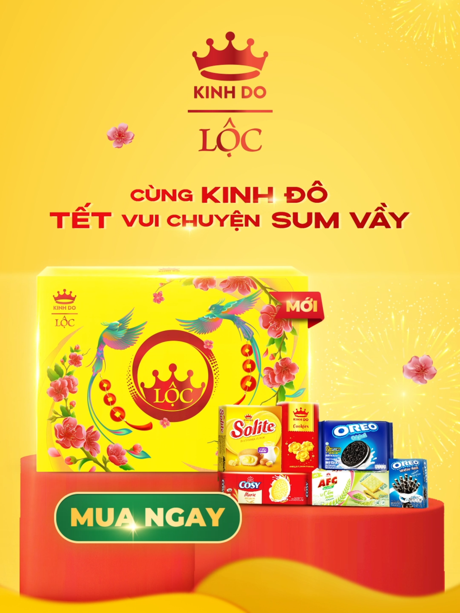 Bộ quà Tết Kinh Đô Lộc gói trọn bao lời chúc trân quý. Mang LỘC trao tay, vạn điều may khởi sắc.