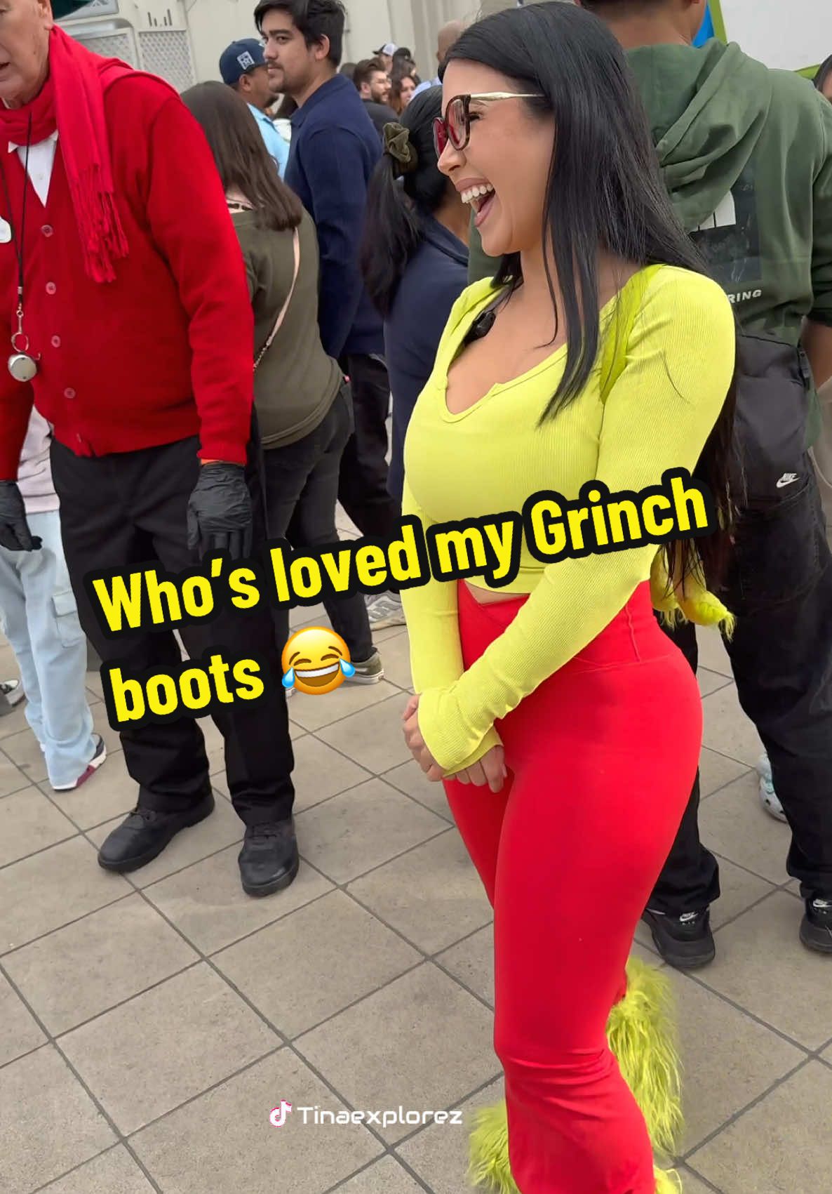 All the Who’s loved my Grinch boots. 💚😊 #fyp #viral #foryou #grinchmas #grinchtiktok #OOTD 