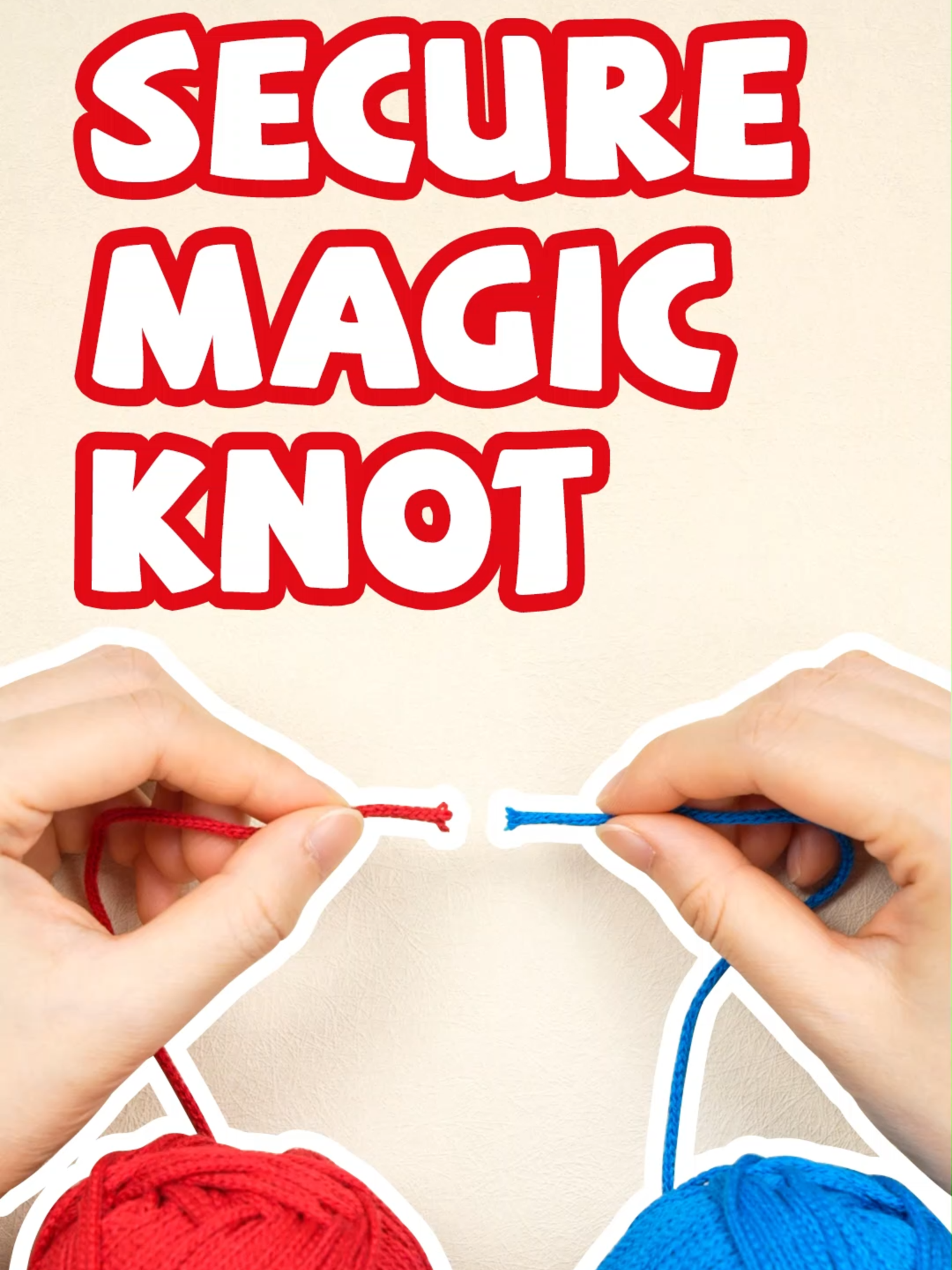 The most secure magic knot. #crochet #crochetersoftiktok #crochettips #crochethack #magicknot #yeezhee