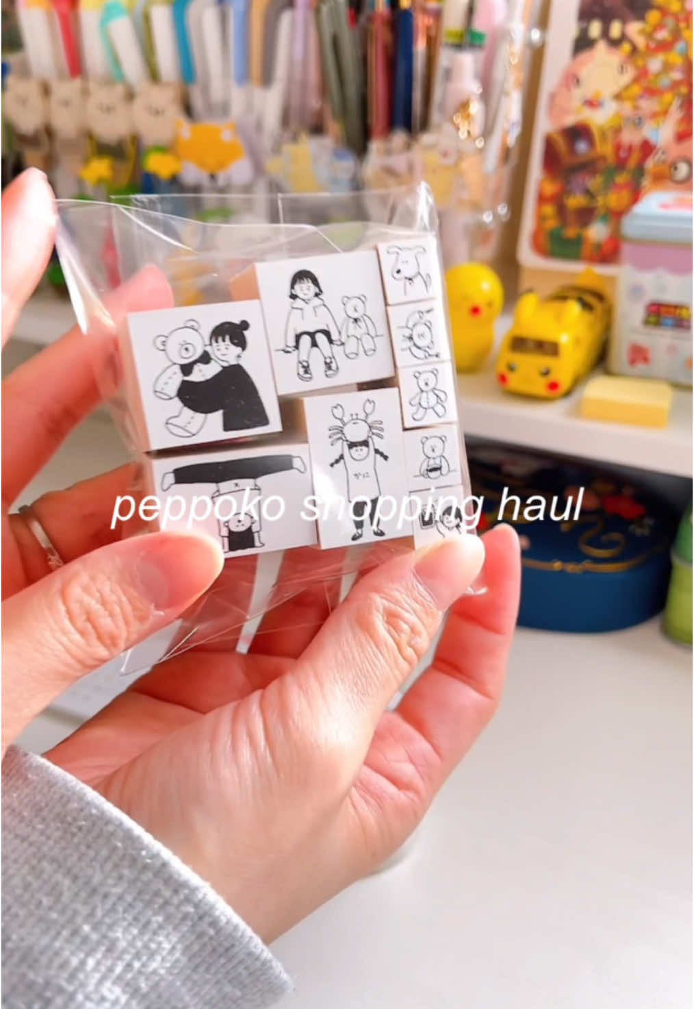 peppoko shop 購入品紹介です🙌 いつも完売早すぎて買えなかったはんこたちを、無事にゲットできた〜〜！🥺🥺 とっても嬉しい🥺🥺💗 かわいいものたくさんで嬉しいな☺️ ぺっぽこちゃん、ありがとう〜〜！！✨ #文房具 #文具 #stationery #スタンプ #はんこ #stamp #stamping #haul #shopping #shoppinghaul 