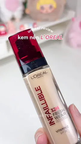 em kem nền tự nhiên với độ che phủ ukila lắm nè ❤️ #KEMNENNAPDO  #LOREALPARIS #vzone #makeup #kemnenloreal 