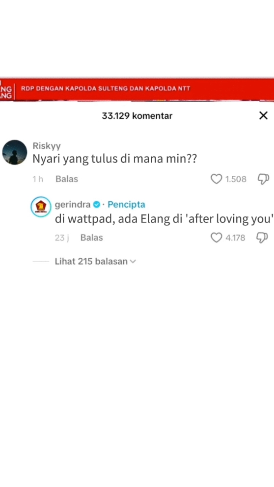 linknya ada di bio yaaa...#afterlovingyou #wattpad #wattpadrekomendasi #author #arsyagumilang #elang 