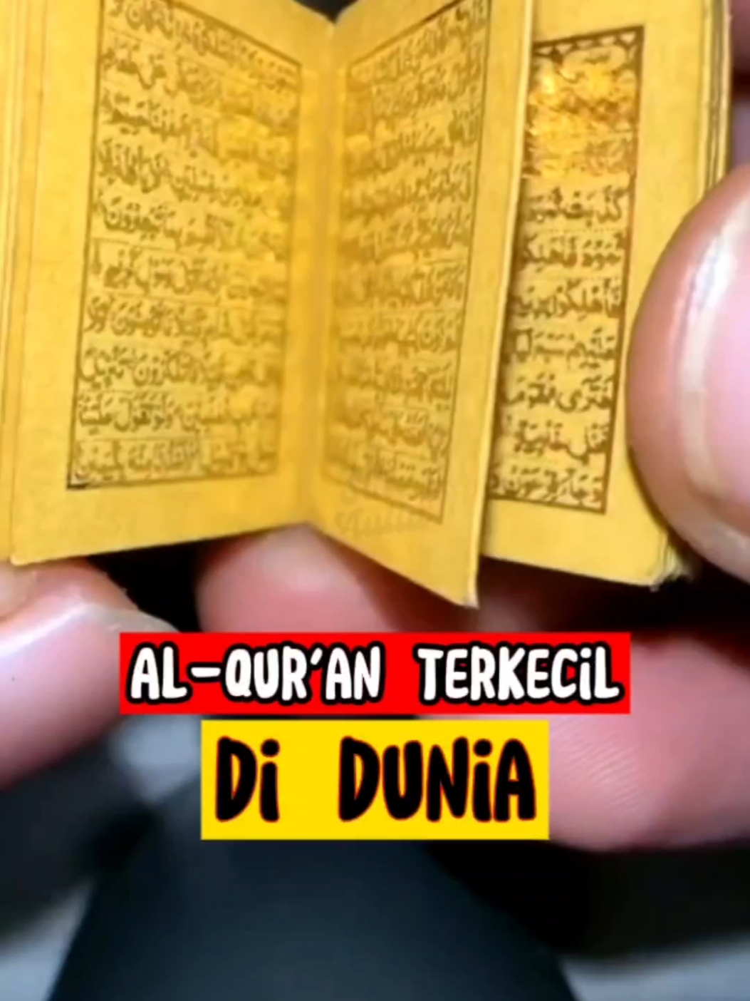 Al-Qur'an Kuno Terkecil di Dunia 🥰❤️ #AlQuranTerkecil #SejarahIslam #WarisanIslam #KaligrafiIslam #SeniIslam #HartaKarunTurki #SpiritualitasIslam #WarisanDunia #KeajaibanIslam #islamicheritage 