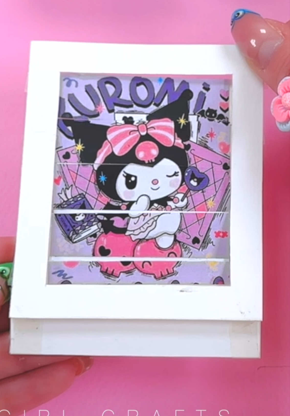 Kuromi, My Melody Magic Card - Cute Paper Crafts #sanrio 