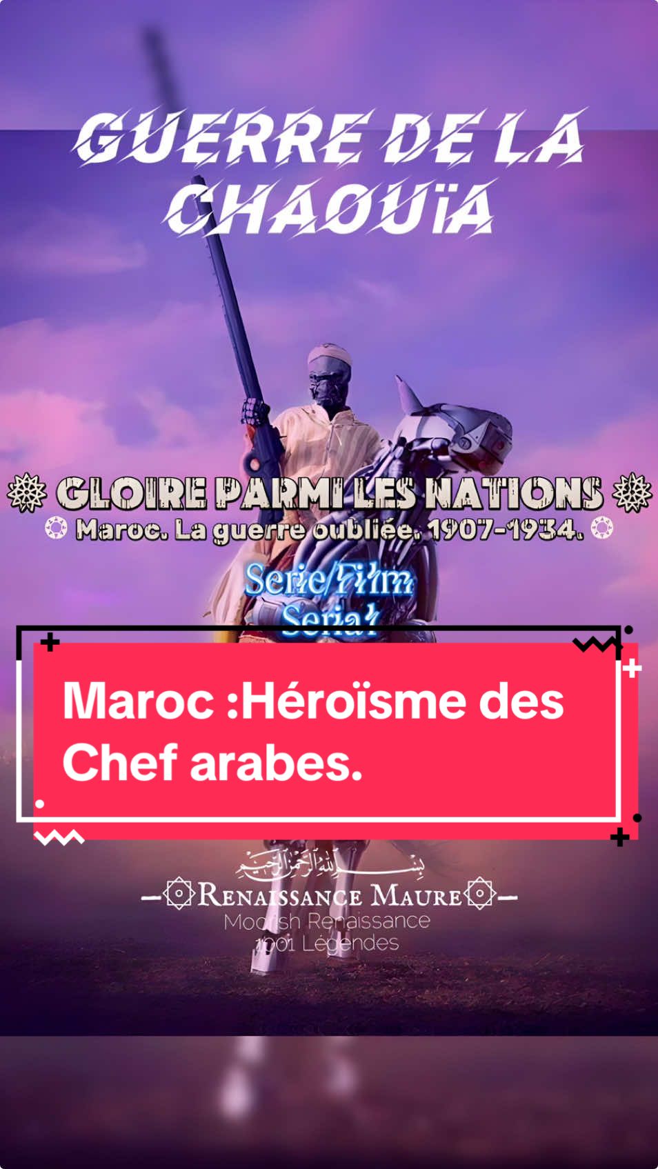 𝑬𝒙𝒕𝒓𝒂𝒊𝒕 (7) de la 𝑷𝒂𝒓𝒕𝒊𝒆 6 : ““La Résistance Oubliée des Guerriers de la Chaouïa 💥🕌 #PourToi” ; dernier sang 🇲🇦.  La résistance héroïques des chefs arabes ✨ La région de Casablanca à feu 🔥 et à sang” 🌍🔥”.  𖣔𝑮𝑳𝑶𝑰𝑹𝑬 𝑷𝑨𝑹𝑴𝑰 𝑳𝑬𝑺 𝑵𝑨𝑻𝑰𝑶𝑵𝑺𖣔 ❂ 𝑴𝒂𝒓𝒐𝒄. 𝑳𝒂 𝒈𝒖𝒆𝒓𝒓𝒆 𝒐𝒖𝒃𝒍𝒊é𝒆. 𝟏𝟗𝟎𝟕-𝟏𝟗𝟑𝟒. ❂ 𝑭𝒊𝒍𝒎 à 𝒆𝒑𝒊𝒔𝒐𝒅𝒆𝒔. 𝑺𝒆𝒓𝒊𝒂𝒍.  Rivalité nobiliaire et succession princière (2). Totum Bellum. Heureux celui dont la mémoire repose en paix. Guerre de la Chaouïa. Genocide de Sid Ghlemi et résistance Béni Snassen  #pourtoii #fypシ゚viral #Histoiremaroc #civilisation I͟͞n͟͞t͟͞r͟͞o͟͞d͟͞u͟͞c͟͞t͟͞i͟͞o͟͞n͟͞ ͟͞:͟͞ ͟͞▶͟͞️͟͟͞͞ (voir👁️‍🗨️ page TikTok) P͟͞r͟͞o͟͞l͟͞o͟͞g͟͞u͟͞e͟͞ ͟͞:͟͞ ͟͞▶͟͞️͟͟͞͞ (voir👁️‍🗨️ page TikTok) P͟͞a͟͞r͟͞t͟͞i͟͞e͟͞ ͟͞1͟͞ ͟͞:͟͞ ͟͞▶͟͞️͟͟͞͞(voir👁️‍🗨️ page TikTok) P͟͞a͟͞r͟͞t͟͞i͟͞r͟͞ ͟͞2͟͞:͟͞ ͟͞▶͟͞️͟͞ (voir👁️‍🗨️ page TikTok) P͟͞a͟͞r͟͞t͟͞i͟͞r͟͞ ͟͞3:▶️ ͟͞@R͟͞enaissanceMau͟͞r͟͞e͟͞By1001  P͟͞a͟͞r͟͞t͟͞i͟͞r͟͞ 4:▶️@R͟͞enaissanceMau͟͞r͟͞e͟͞B P͟͞a͟͞r͟͞t͟͞i͟͞r͟͞ 5:▶️ Histoire occultée de la résistance arabe au Maroc  La guerre de la Chaouïa (1907-1914), longtemps étouffée par l’histoire officielle, incarne une résistance héroïque menée par des chefs de guerre marocains tels que le Cheikh Mohammed ben Et-Tayyeb El-Bou 3Azzaoui , Hajj Hammou El Hrizi, M’Hamed Al Tri3i Doukkali, le caïd El-Qourchi Ed-Daoudi ou Ali ben El-Hamri Ez-Zraoui. Ou bien le chef berbère, alors engagé dès les premiers mois du conflit : Moha Ou Hammou Zayani.  « La campagne du général d'Amade dans le pays des Chaouïa marque une étape de l'évolution de l'Afrique… Le long drame n'est certes pas terminé, mais l'histoire enregistrera la victoire du général d'Amade comme un nouvel élément de la chaîne dont le premier anneau fut forgé par Charles-Martel dans la plaine de Tours. »  Croisade des temps modernes  De cette insertion énoncée avec une froide assurance par Reginald Rankin alors correspondant du Times en 1909. Il émane une vérité voilée. Une intention bien occultée bien plus vaste qu’une simple campagne  militaire. Sous le prétexte d’apporter civilisation et ordre. L’armée française révèle un fanatisme chrétiens venant alimenter une vielle rancœur médiévale.  Pour lui, chaque bataille gagnée par l’armée française dans ces terres insoumises rappelait une croisade des temps modernes, un écho lointain de la victoire de Charles Martel à Tours.  Face à cette invasion qu’il considérait comme une insulte à l’Islam, le Sultan Moulay Hafid, encore fragile sur son trône, invoqua le djihad. Un appel vibrant, touchant le cœur des guerriers de la Chaouïa. Les hommes, chevauchant à travers les plaines, leurs mousquets prêts à parler pour eux. Le cri de “Dieu est grand” déchirait le silence des nuits désertiques, annonçant des attaques surprises sur les colonnes françaises. Les guerriers de la Chaouïa combattaient avec une rage viscérale, luttant contre des armes modernes avec des sabres, des fusils anciens et un courage indomptable. Ils connaissaient le terrain mieux que quiconque, surgissant des collines pour frapper avant de disparaître dans les ombres. Le Capitaine Grasset, dans son rapport, rendait hommage à une pénétration chèrement acquise, écrivant : « Mais l’honneur de la France exigeait de pénibles sacrifices et son drapeau a pu, à la fin, être porté victorieusement au milieu d’un peuple justement réputé pour sa bravoure. » Ces mots, empreints de respect pour l’adversaire, rappellent que les Chaouïa, bien au-delà de leur résistance face à la France, portaient en eux l’héritage d’un passé glorieux, forgé à l’ombre des Berghouata. La dénomination de “guerre de la Chaouia” pour le conflit de 1907-1914 englobait non seulement les tribus de la région de la Chaouia, mais également celles des Doukkala, Tadla, Abda, Rahmna, Zaër, et d’autres. Cette classification s’appuyait sur des liens culturels et historiques communs entre ces tribus, souvent désignées collectivement par le terme Haouz.  @banuhilalmoroccan @AbdAllah 🇲🇦🇲🇦🇲🇦 