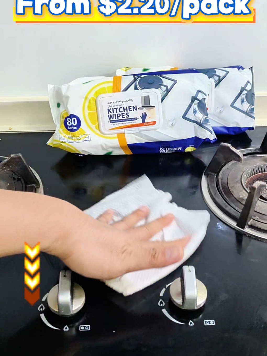 Easy Oil Removal Kitchen Wipes flash sale #createtowin #weeklywedrush #tiktokshopsgsale #tiktokshopsg #tiktokshopsingapore 